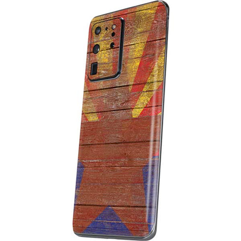 Arizona Flag Dark Wood Galaxy S20 Ultra 5G Skin